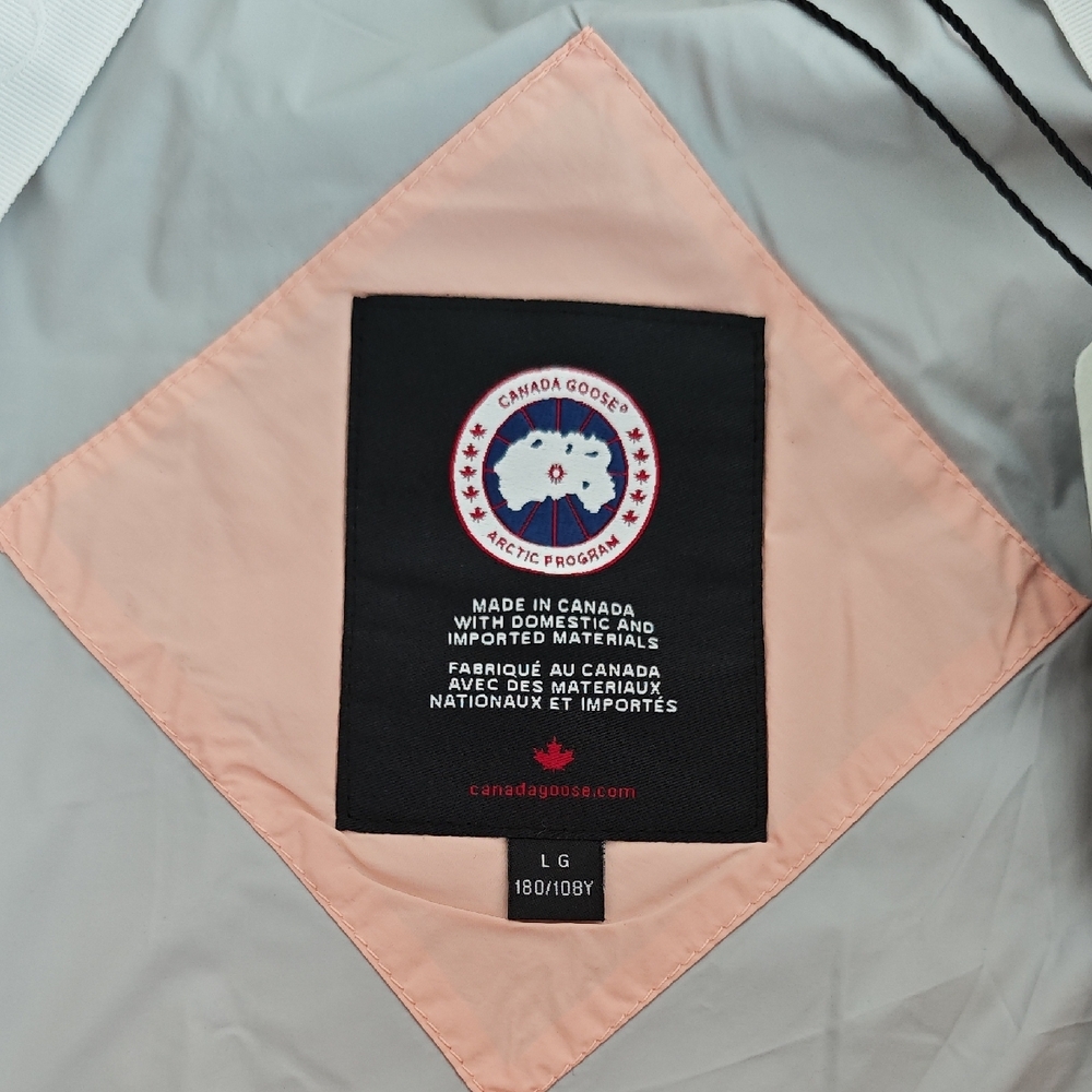 Canada Goose Brand New Orange Haze Everett Puffer With White Label - Picture 2 of 9